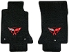 1997-2004 C5 Lloyd Classic Front Floor Mats Red Logo